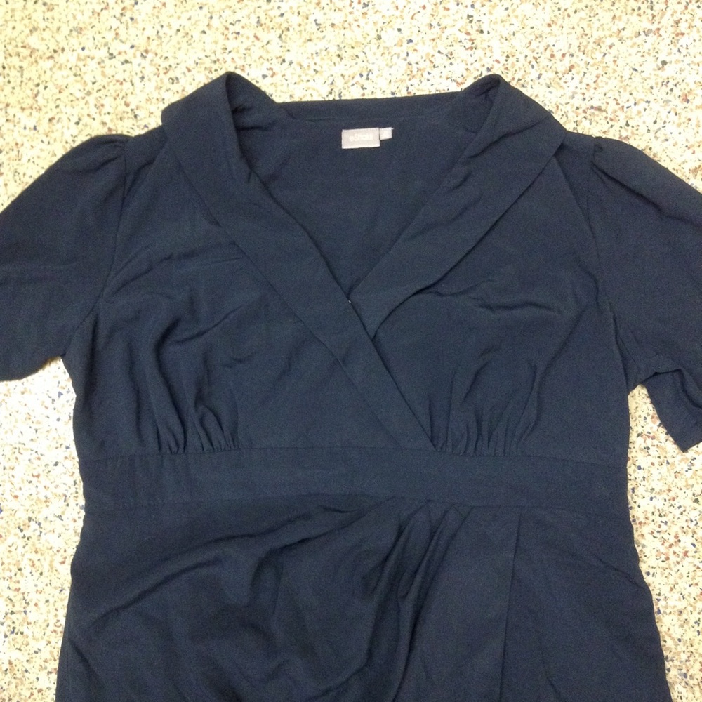 Eshakti navy blue crepe sheath dress 24W 3X - Picture 2 of 5